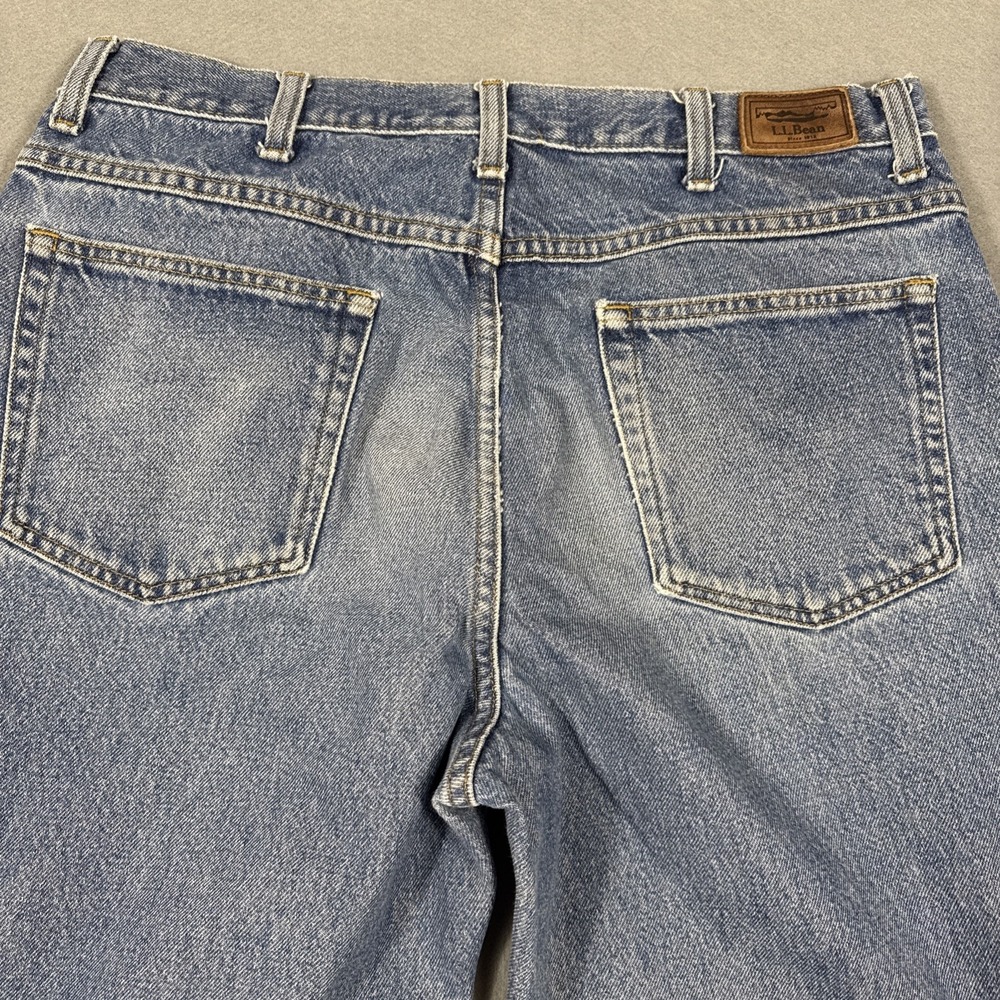 LL Bean Men's Nor'easter Jeans 35X34 100% Cotton Classic Fit STRAIGHT